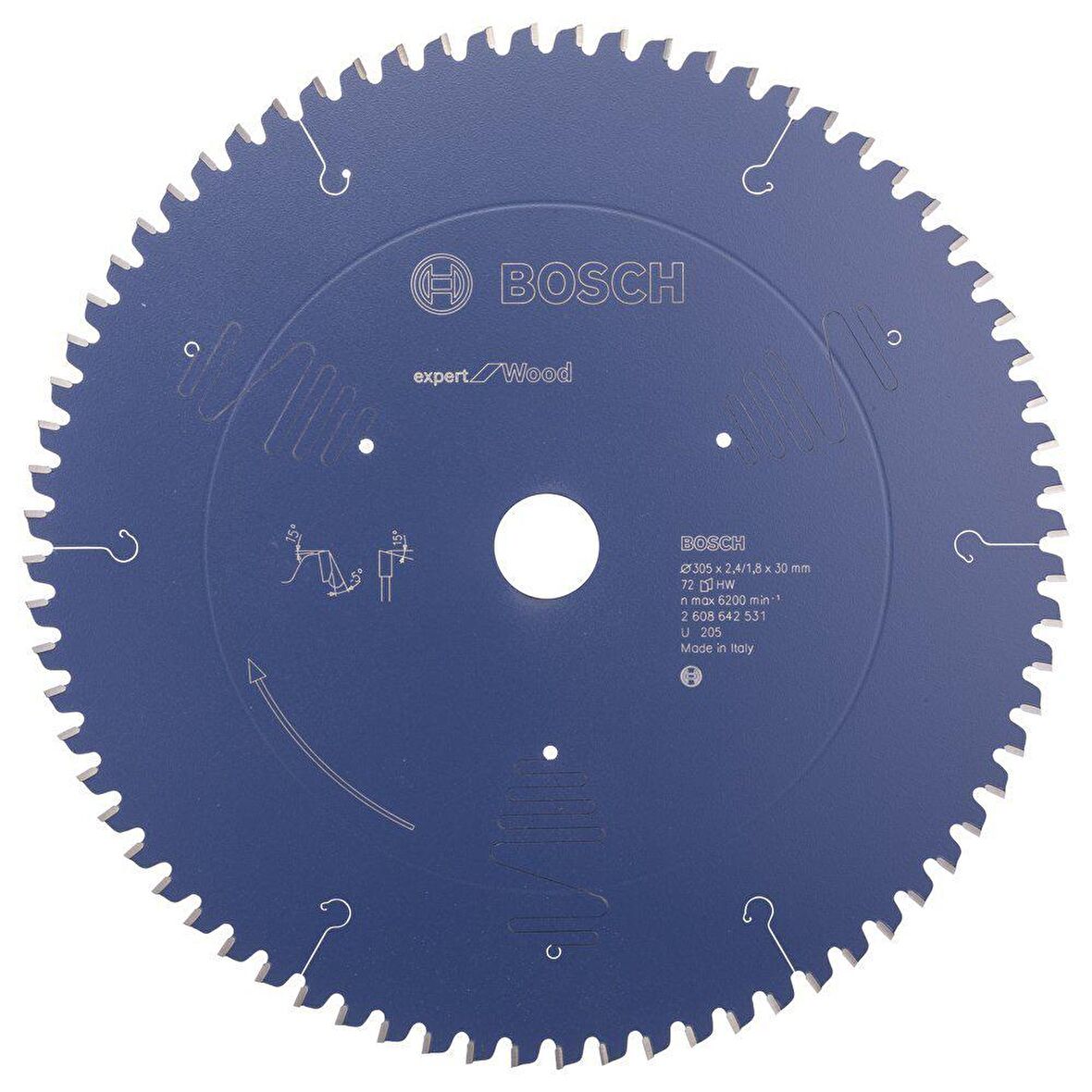 Bosch Ahşap Kesme Daire Testere Bıçağı 305*30 mm 72 Diş Expert 2608642531